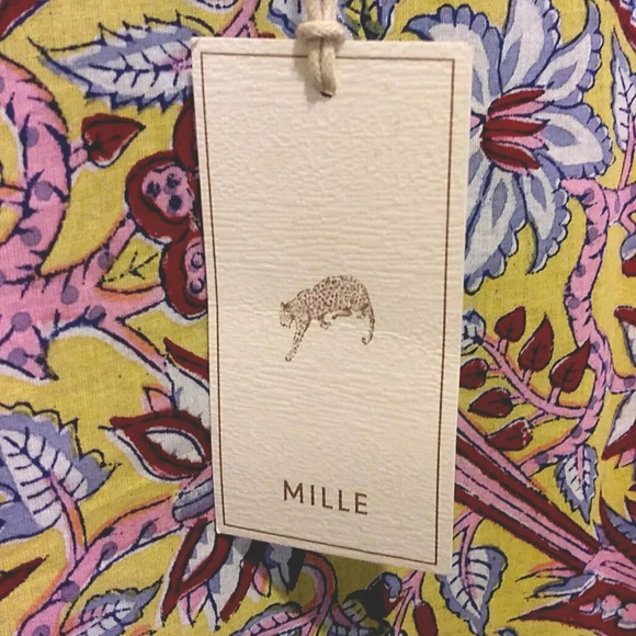 Mille Resort & Travel Midi Dress in Birds of Paradise Yellow Floral size small - Picture 8 of 13